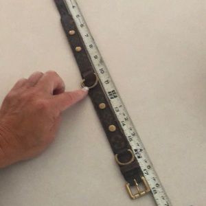 Louis Vuitton dog collar. 18in